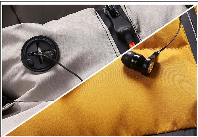 KURTKA MĘSKA Z KAPTUREM CIEPŁE OCIEPLANE ZIMOWE M-4XL Marka bez marki