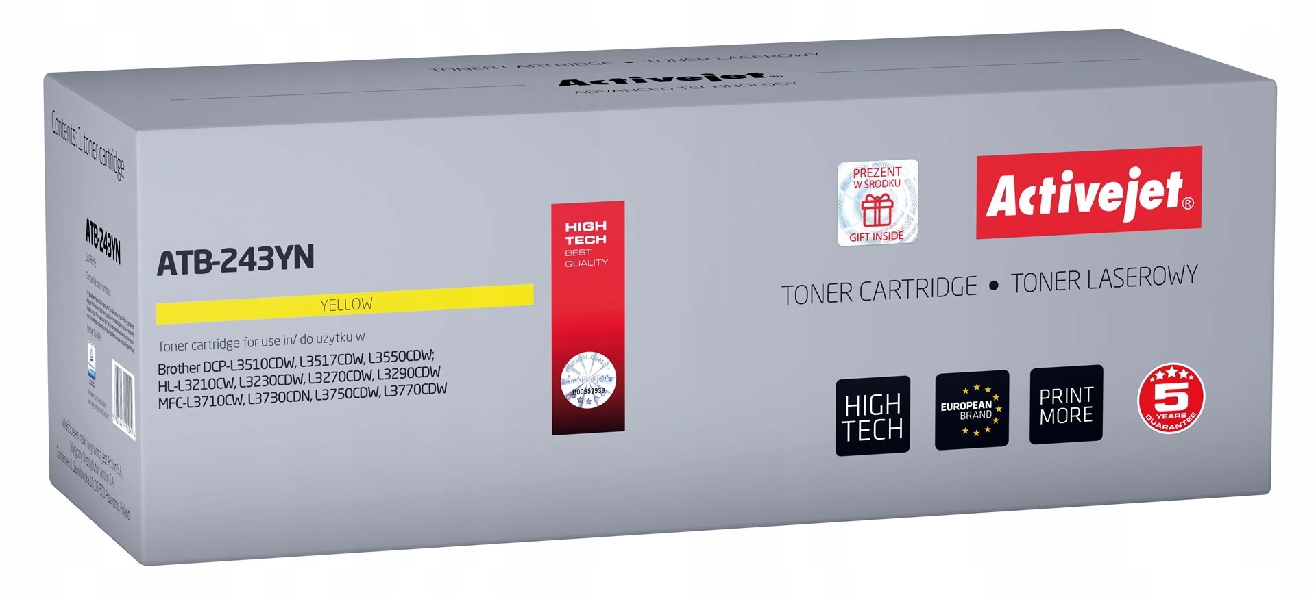 Activejet ATB-243YN Toner (zamiennik Brother TN-243Y Supreme