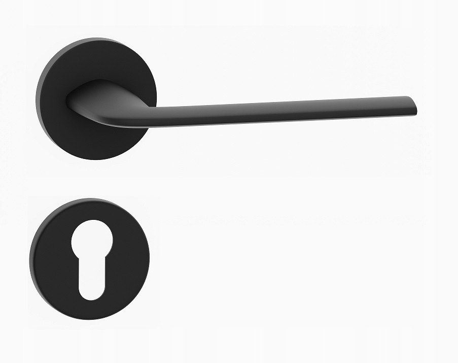 Klika kliky Ariela černá, černé rozety, vložka