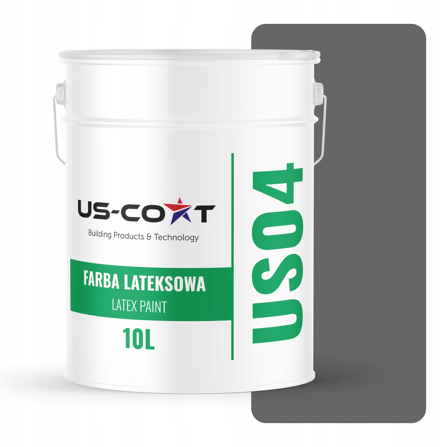 Latexová Farba Na Stenu Grafitová Farba H1213 10L Hlboká Matná Na Steny