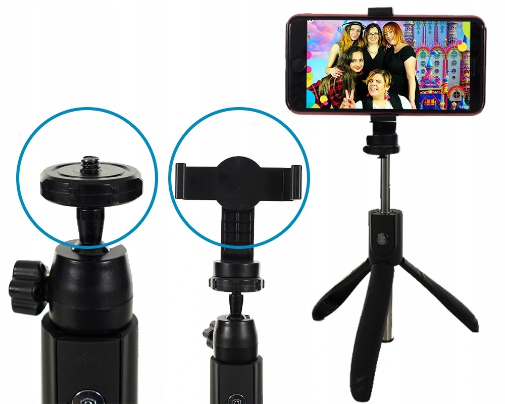 SELFIE STICK ZE STATYWEM PILOT BEZPRZEWODOWY Waga produktu 13 g