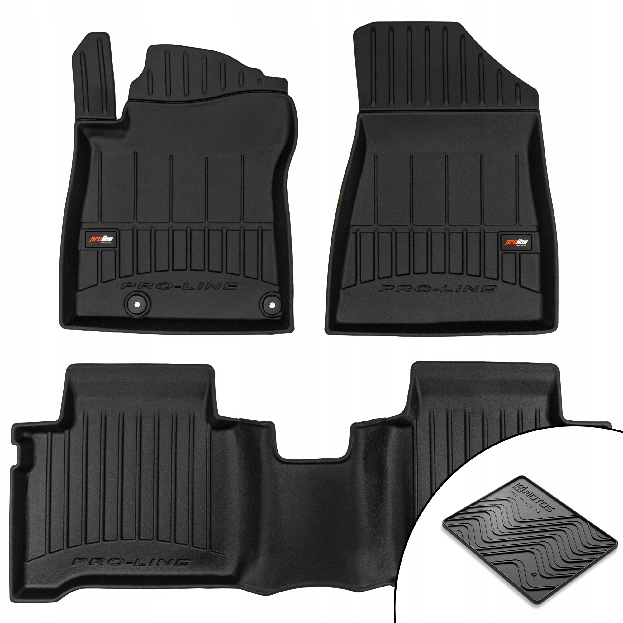 3D gumové rohože pre Kia Niro II od roku 2022 rohož zdarma