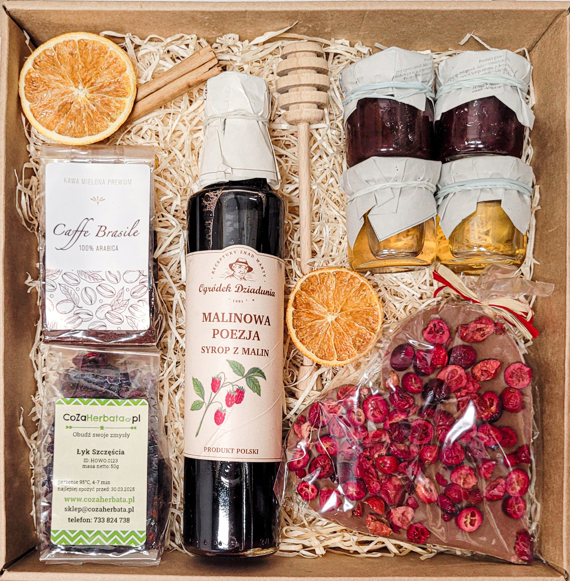 Koš Box Dárková Sada Dárek Dárkové Balení Čaje Káva Perníky Na Vánoce