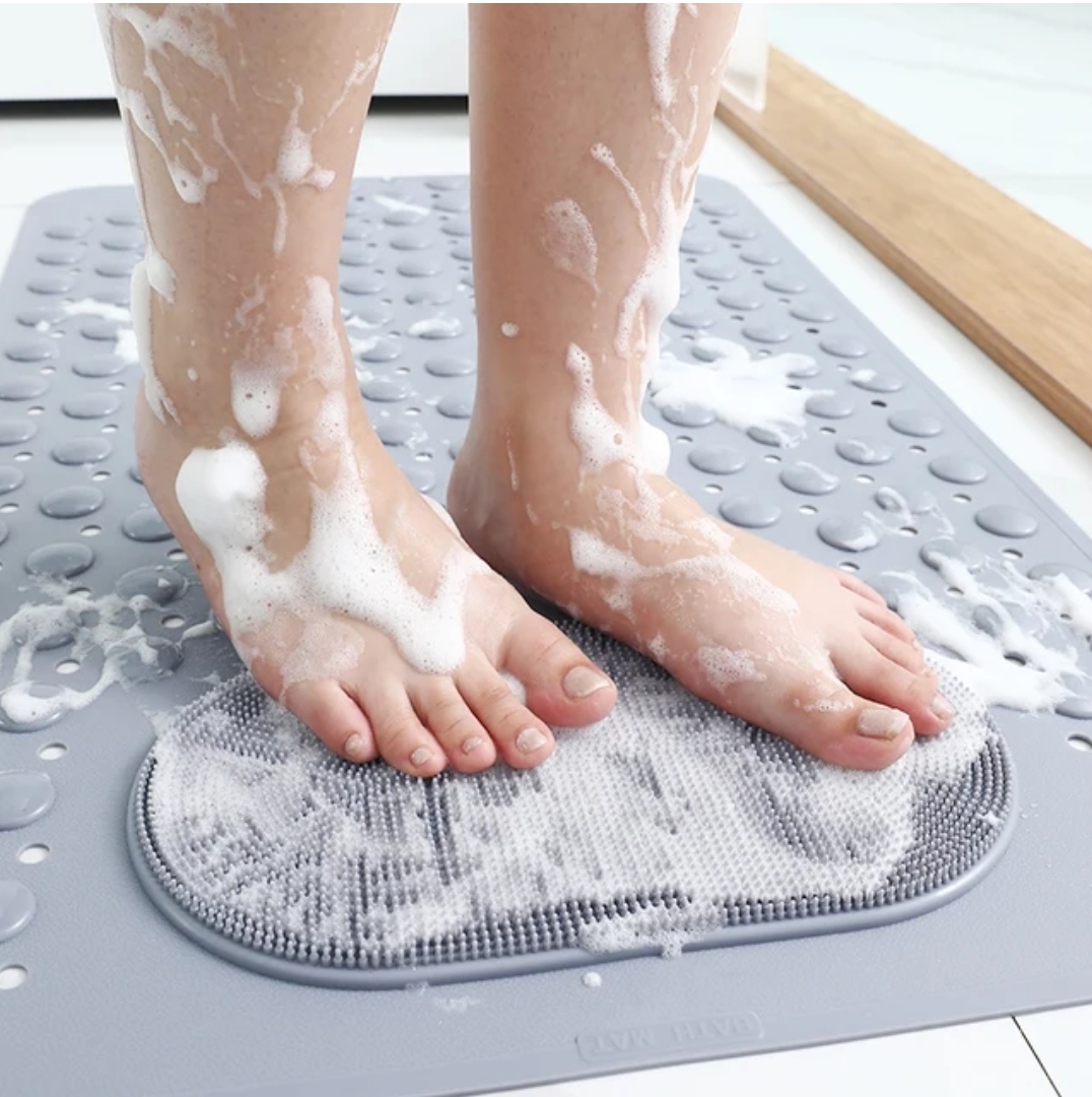 MATA ANTYPOŚLIZGOWA DO ŁAZIENKI WANNY POD PRYSZNIC - STREFA MASAŻU BĄBELKI Kształt prostokąt