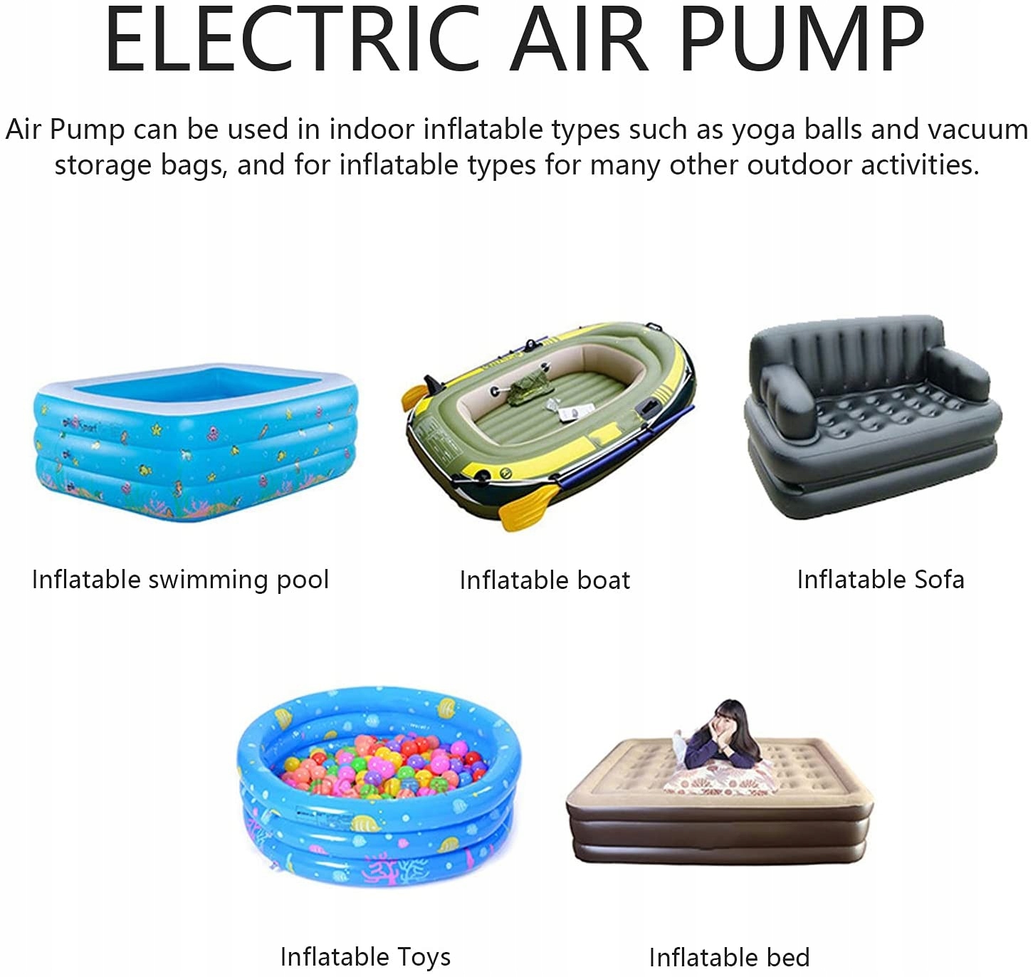 Elektryczna pompa powietrza pompa nadmuchiwana p Brand Other