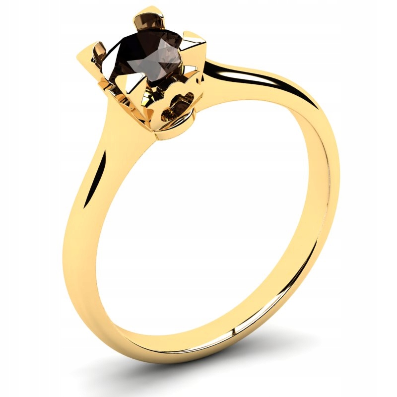 

Pierścionek Złoty Z Kwarcem 0,50CT