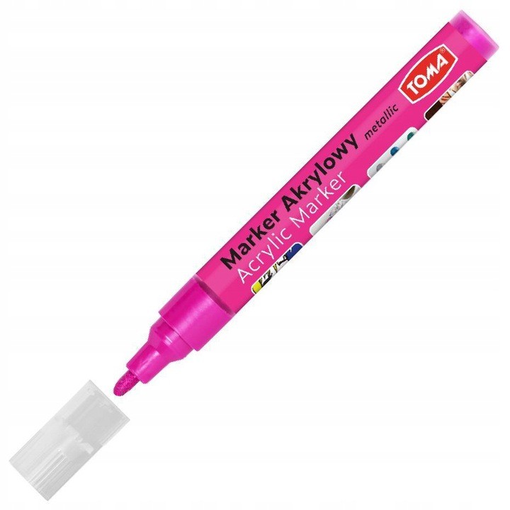 

Marker akrylowy Metaliczny Różowy 2,5 mm Toma