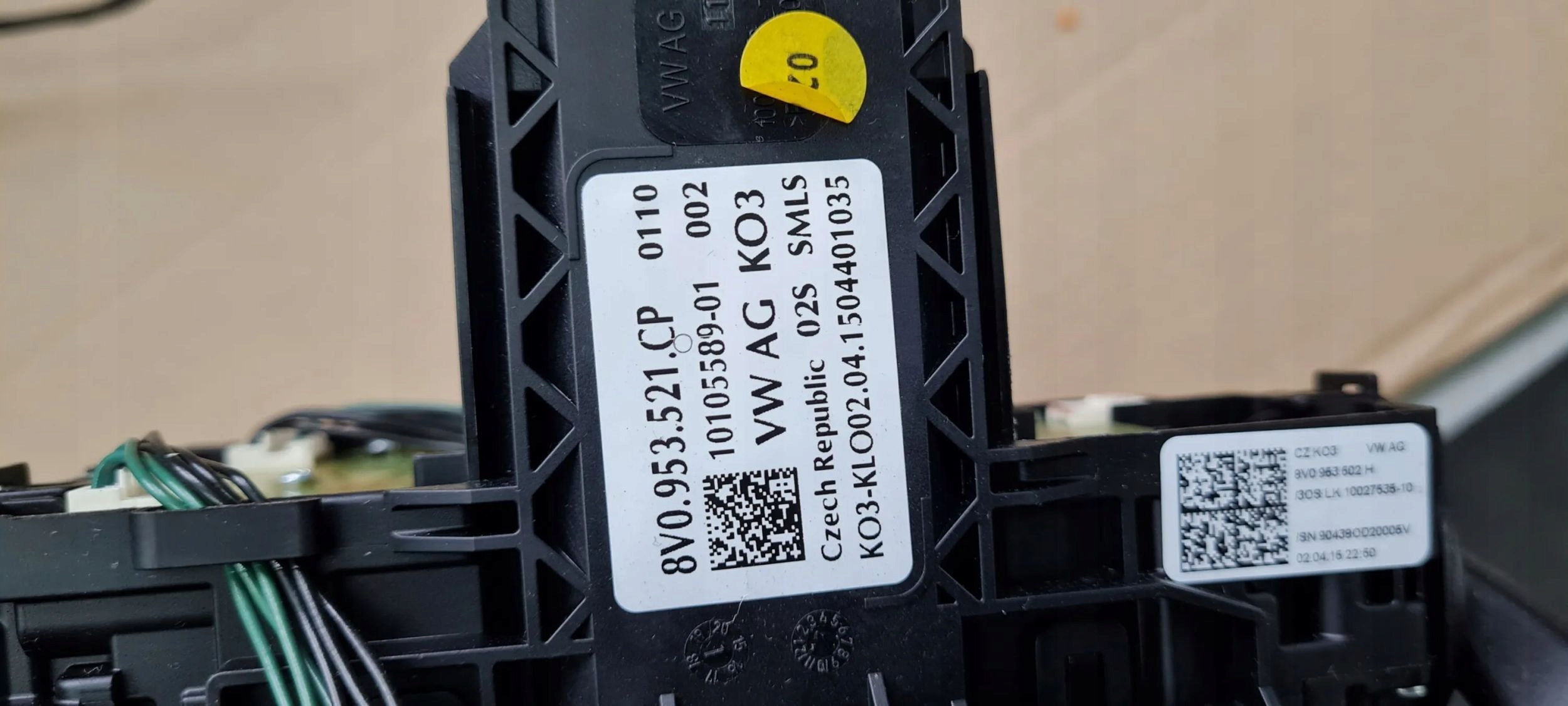S3 8V berlina A3 DEVIO LUCI TERGICRISTALLO TERGI DEVIO LUCI DEVIO 8V0953521CP