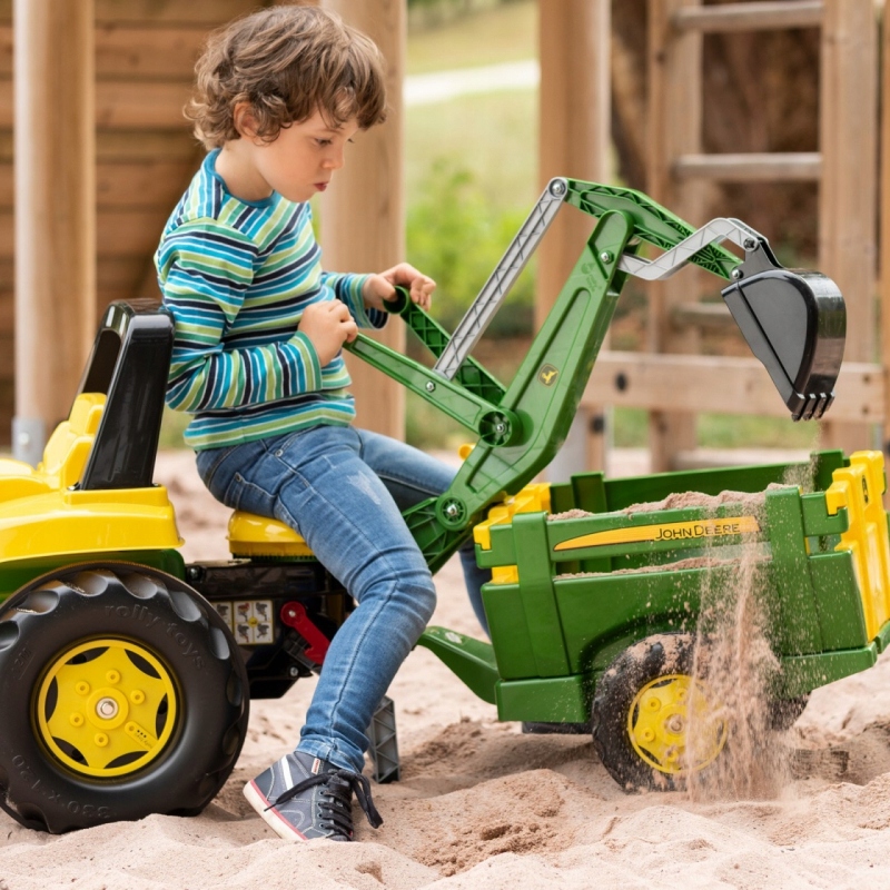 John Deere RollyBackhoe - Koparka doczepiana łyżka dla dzieci dziecka Marka Rolly Toys