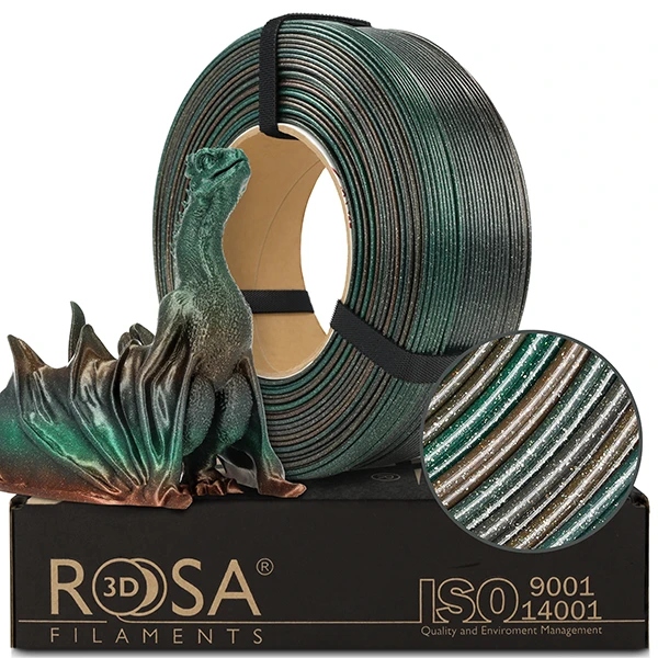Filament Rosa 3D Refill Pla Galaxy Rainbow Terra 1kg 1,75mm