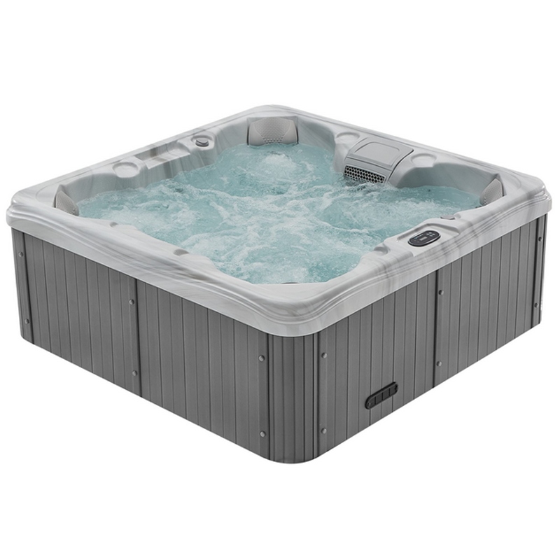 Spa ogrodowe RS20 7 osobowe 34 dysz akryl Biały-Szary obudowa Szara 190×190