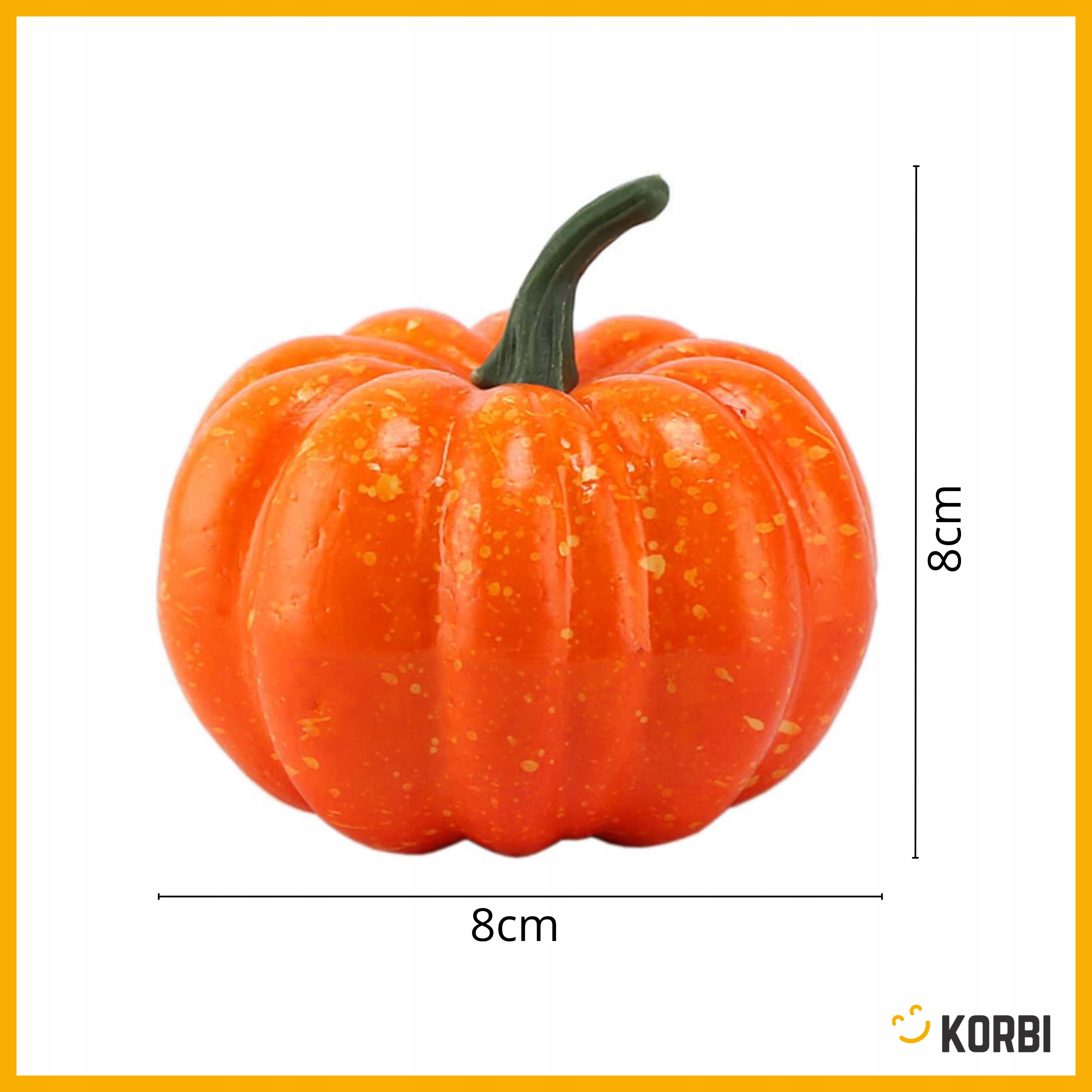 OZDOBNE DYNIE SZTUCZNE DEKORACYJNE JESIEŃ HALLOWEEN OZDOBA ZESTAW 5SZT Marka Korbi