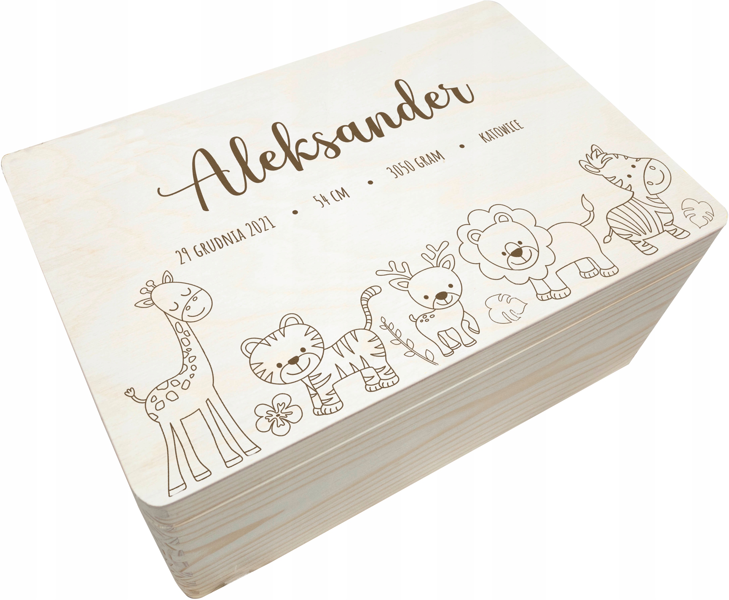 

Pudełko wspomnień narodziny dziecka Imię