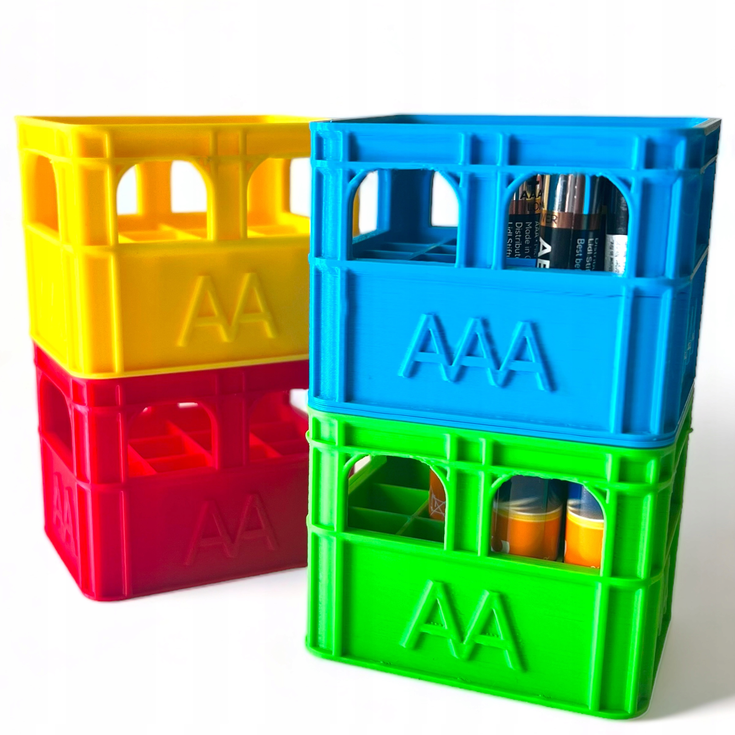 Organizer na baterie AA AKUMULATORKI Pudełko etui pojemnik PALUSZKI Kajawis Przeznaczenie AA (R6)