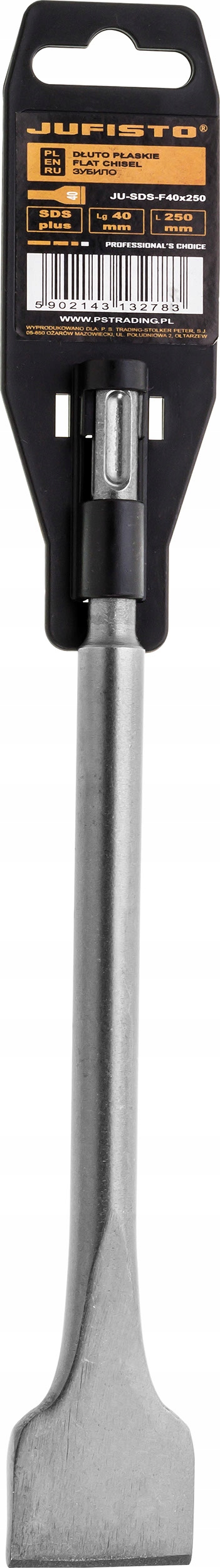 

Dłuto płaskie 40 x 250 mm SDS-plus Jufisto