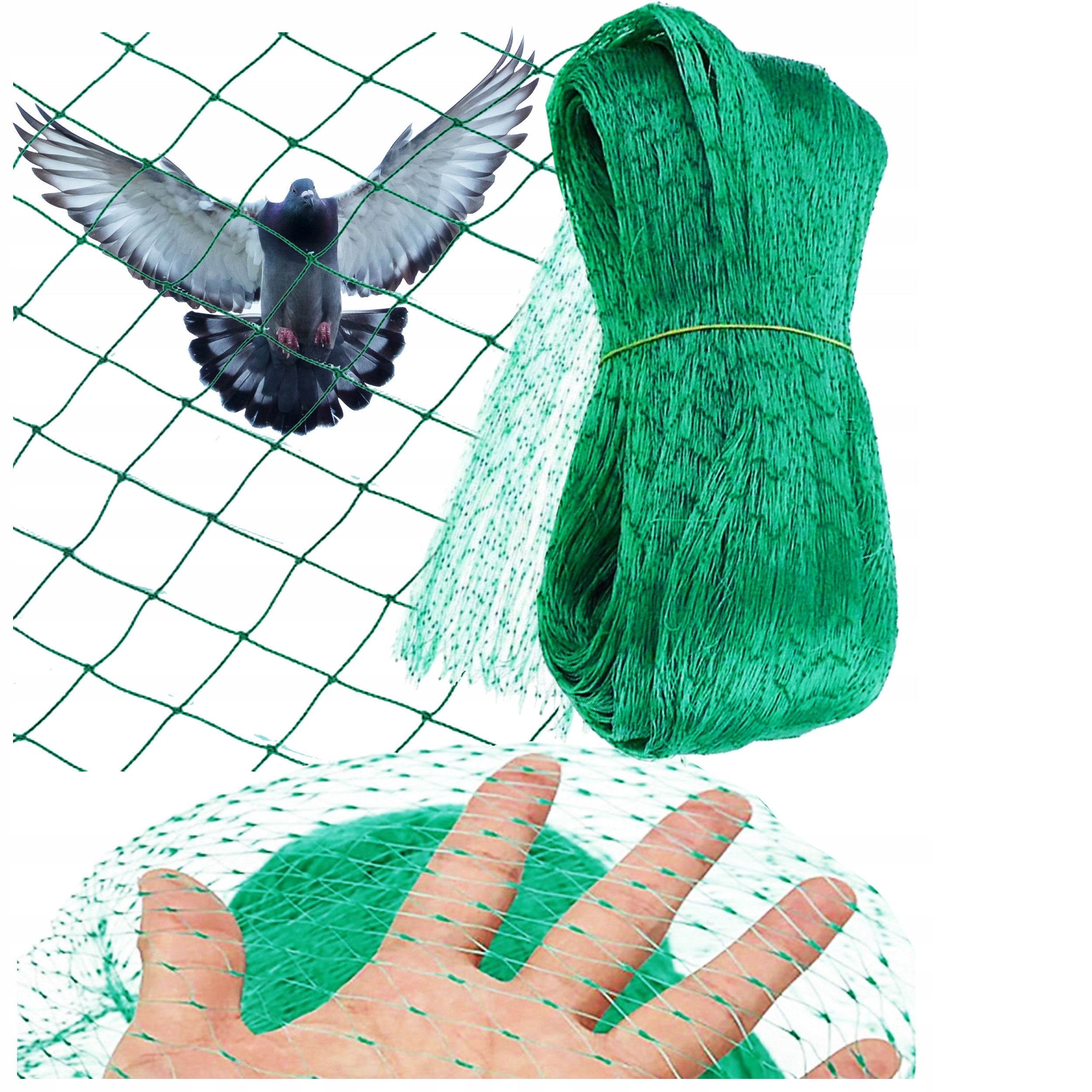 Siatka Na Ptaki Szpaki Ochronna Duża Przeciw Ptakom Szkodnikom aż 5x100m