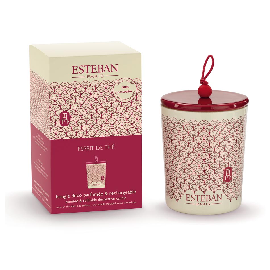Vonná svíčka (180 g) Esprit de thé keramické víčko Esteban
