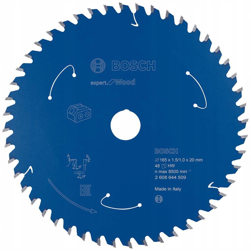 Karbidový pilový kotouč Expert for Wood 165x1,5x20 mm 48 zubů Bosch