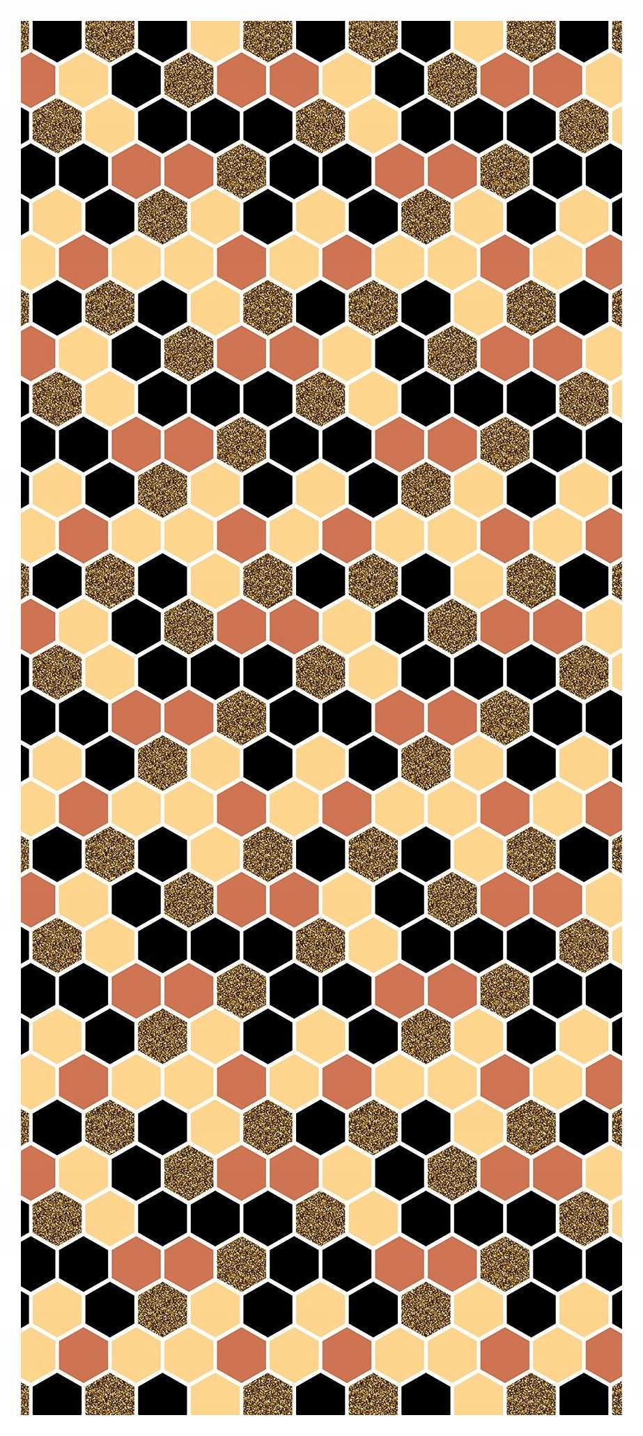 Vliesová fototapeta Geometrické včelí plástve abstrakce 91x211 lepidlo
