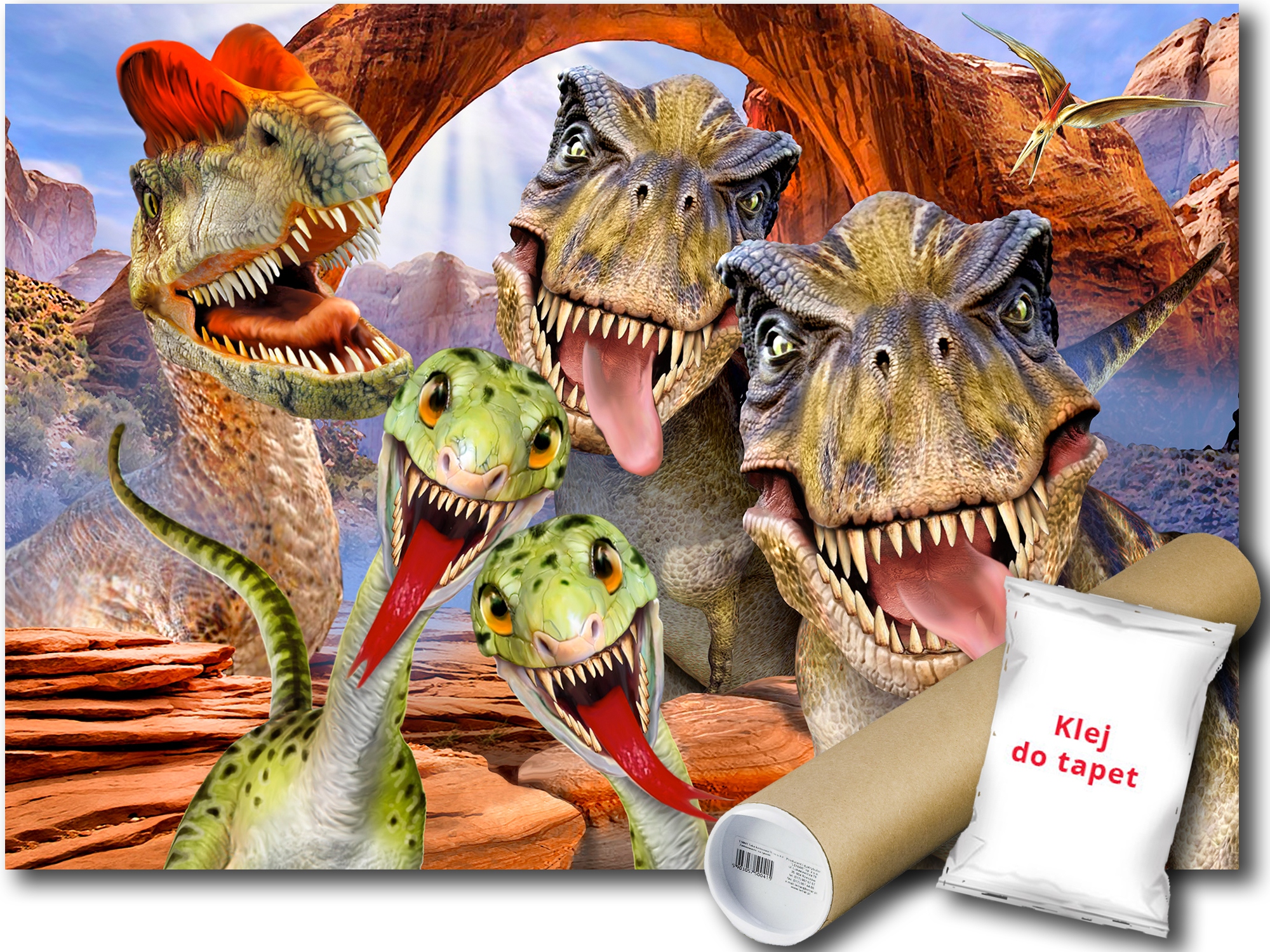 Vinylová Fototapeta Zvieratá Dinosaury 254x184