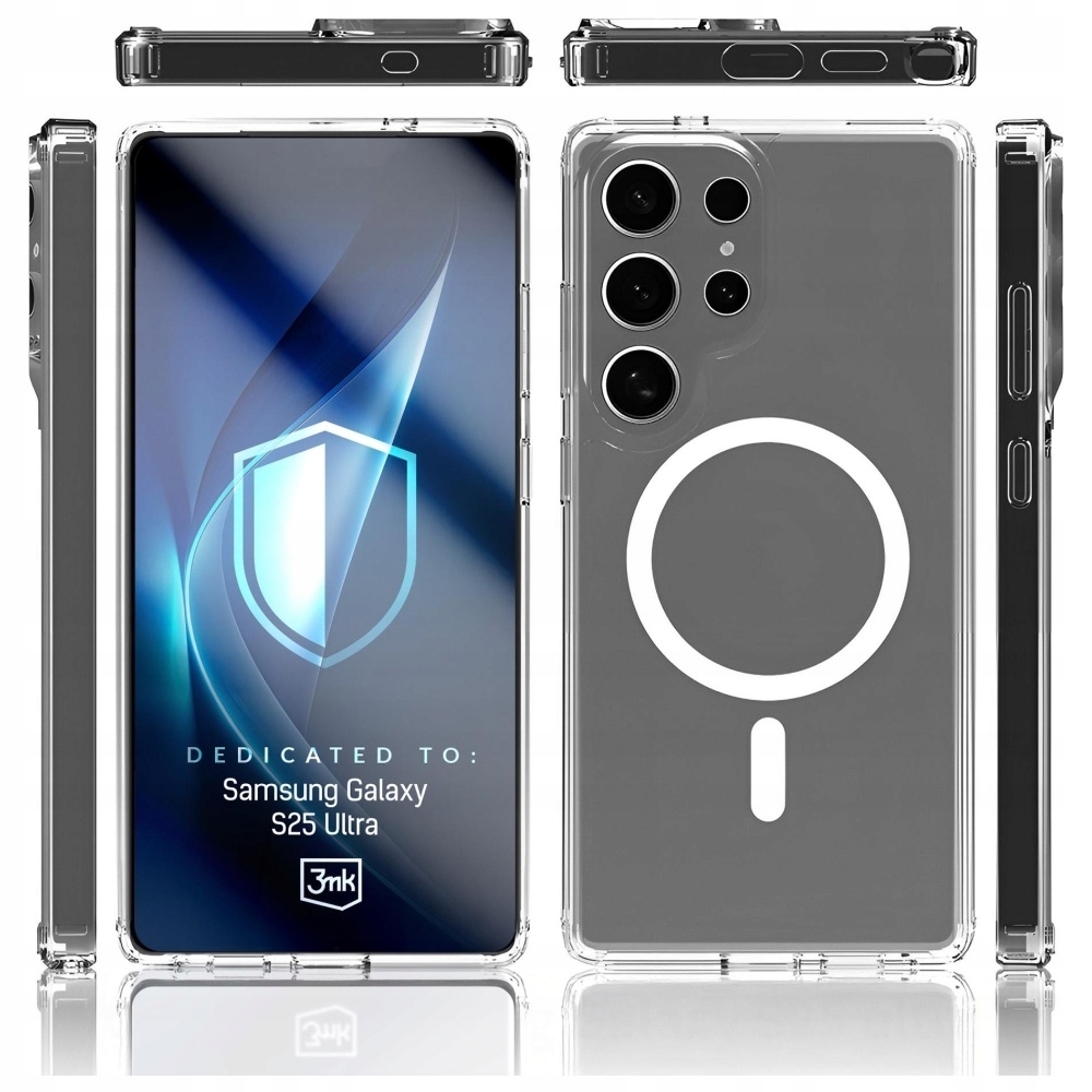 Etui 3mk Armor MagCase na Samsung Galaxy S25 Ultra przezroczyste 3mk