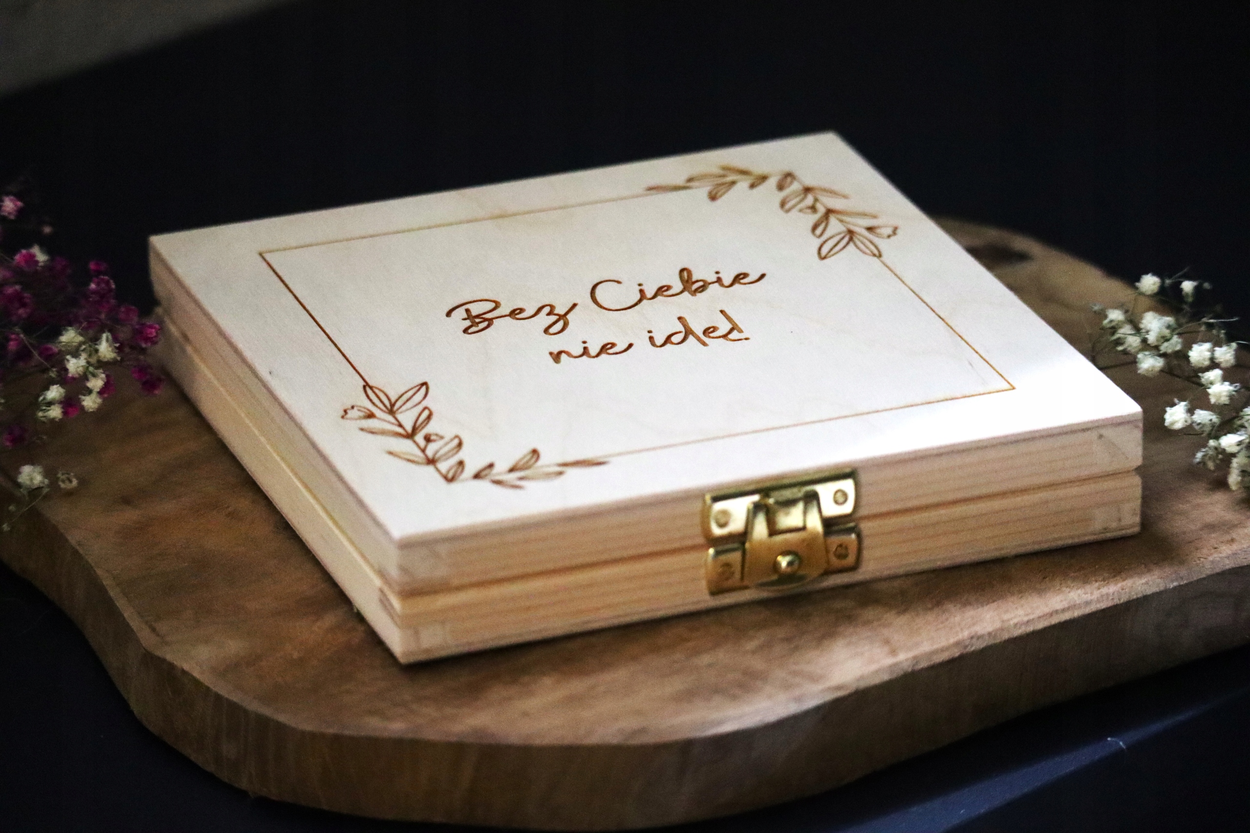 PROŚBA O ŚWIADKOWANIE Pudełko dla Świadkowej Świadka ZDJĘCIE Zaproszenie Szerokość produktu 14 cm