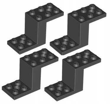 

Lego Płytka Łamana 2x5x2 Czarna (76766/6171066) x4