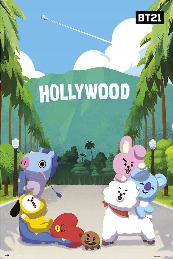 Bangtan Boys BTS BT21 Hollywood Plakat 61x91,5 cm