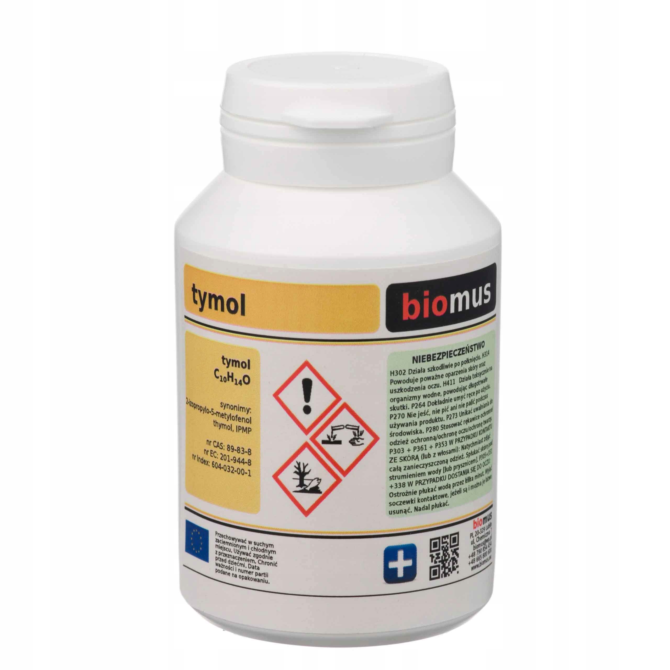 

Tymol 50g czysty warroza pszczoły Biomus