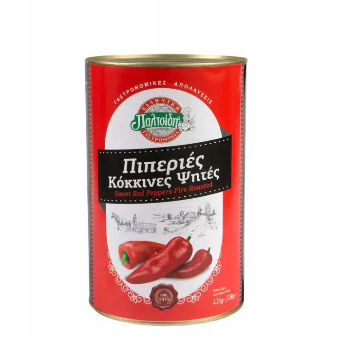 Červená paprika grilovaná 4,2 kg Paltsidis