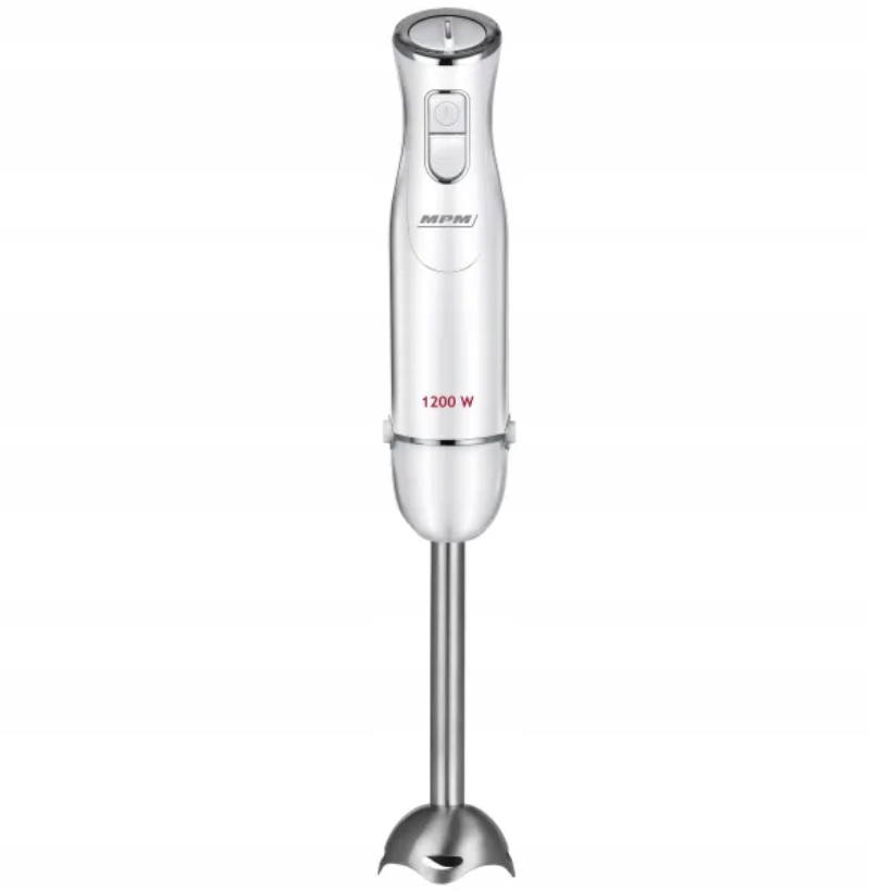Blender ręczny Mpm MBL-35 1200 W Regulacja prędkości Funkcja Turbo Biały