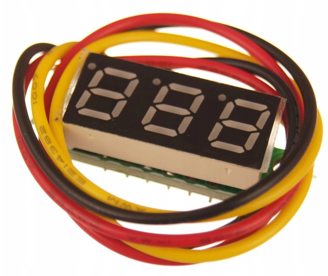 

Woltomierz DC Led 0.28 inch zielony 0-99,9V