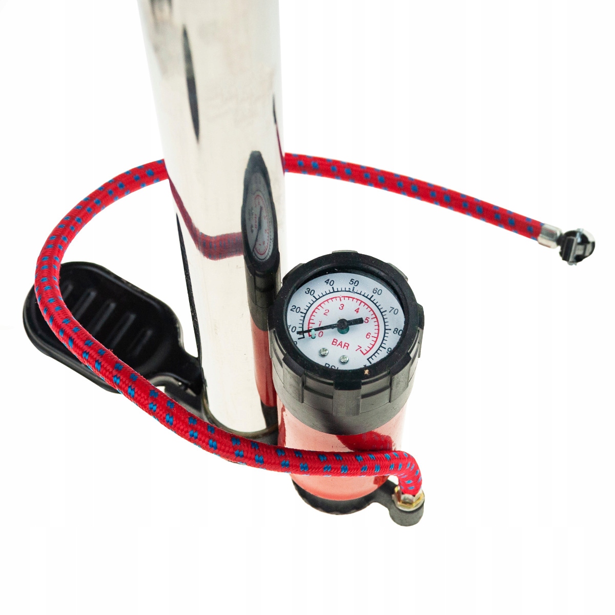 POMPKA ROWEROWA STOJĄCA Z MANOMETREM SAMOCHODOWA Długość 57 cm