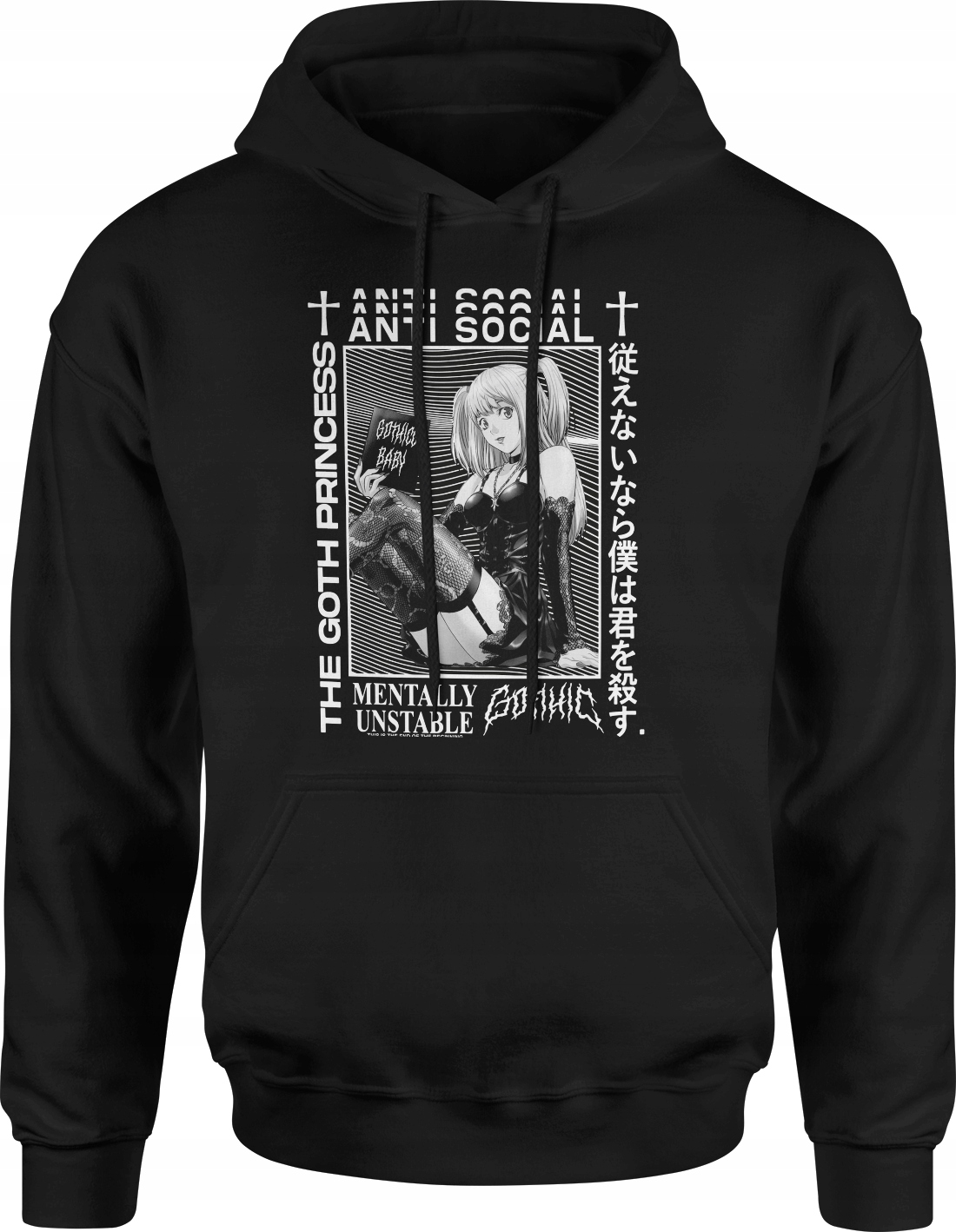 

Bluza Goth Gothic Męska Z Kapturem Rozmiar 3XL