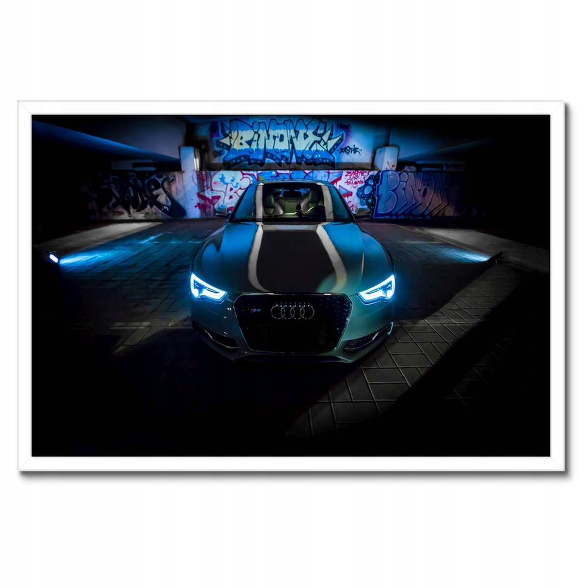 Plakáty v rámu 60x40 Modré Audi Auta
