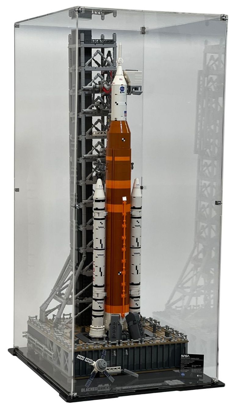 Vitrína Blacked Brick pre Lego 10341 Icons Raketa Sls Nasa Artemis