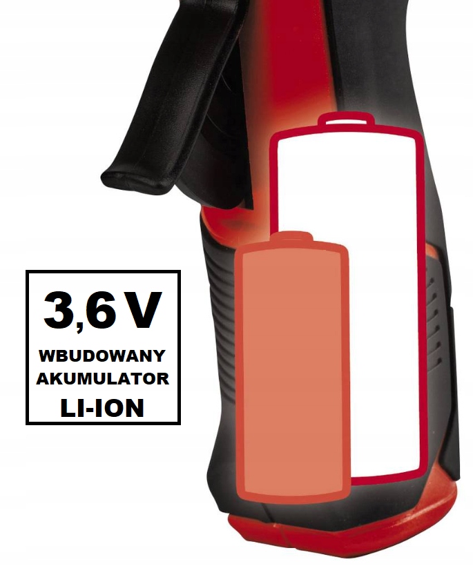 Pistolet do kleju Einhell TC-CG 3.6/1 Li 170°C Zasilanie akumulatorowe