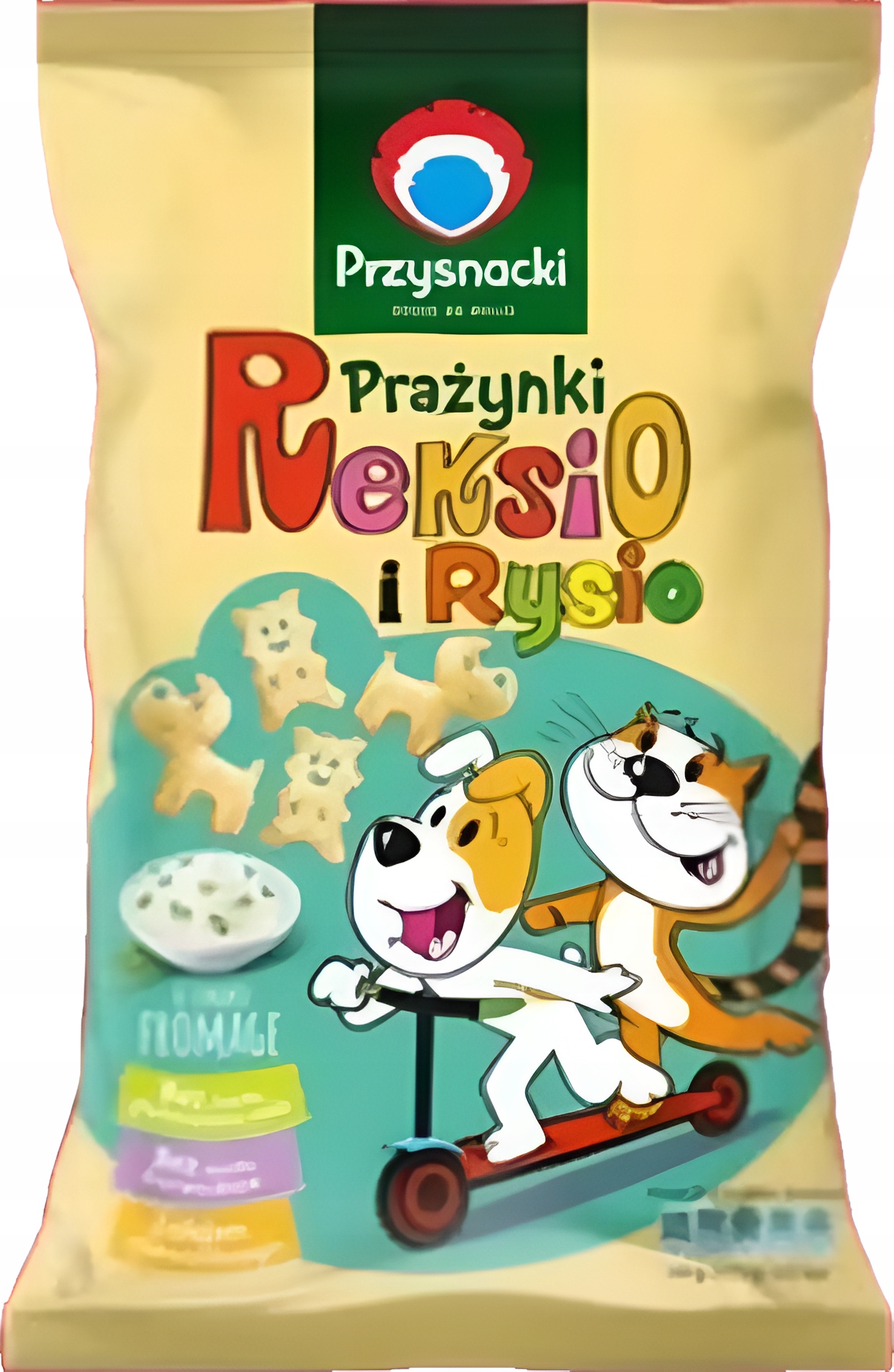 Levně Przysnacki Krekry na brambory Reksio a Rysio s příchutí Fromage 90g 20 Ks