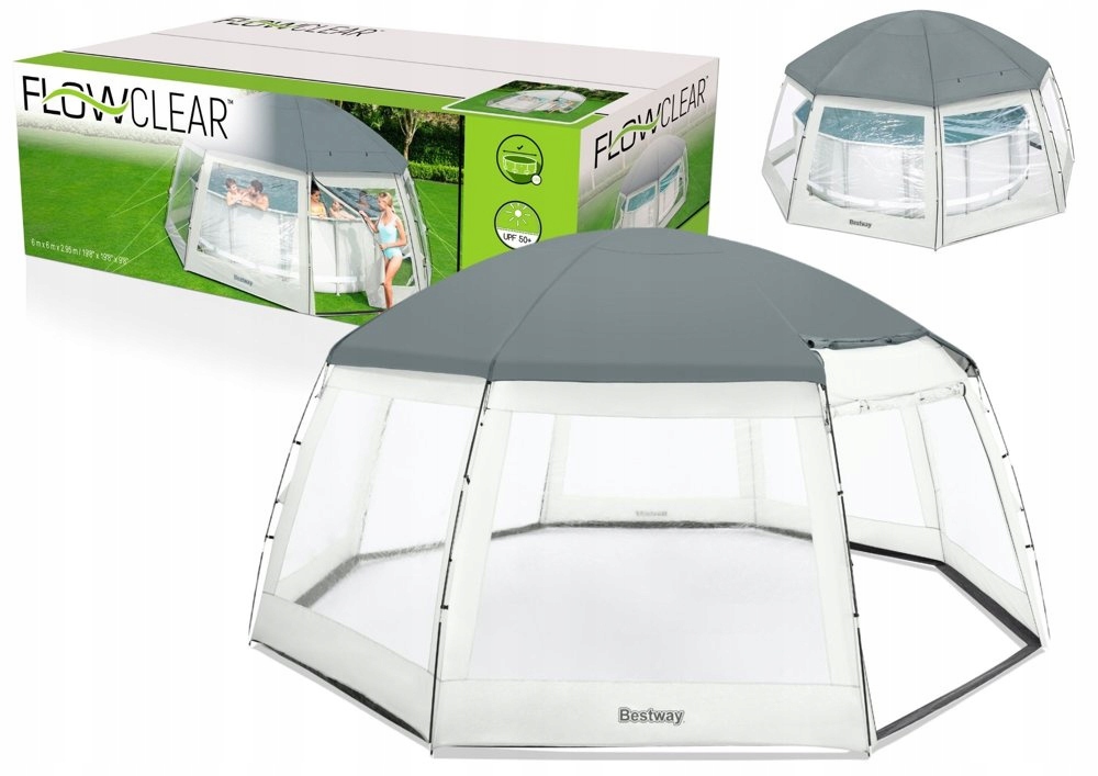 Altánok na bazén 600 x 600 x 295 cm Bestway 58612