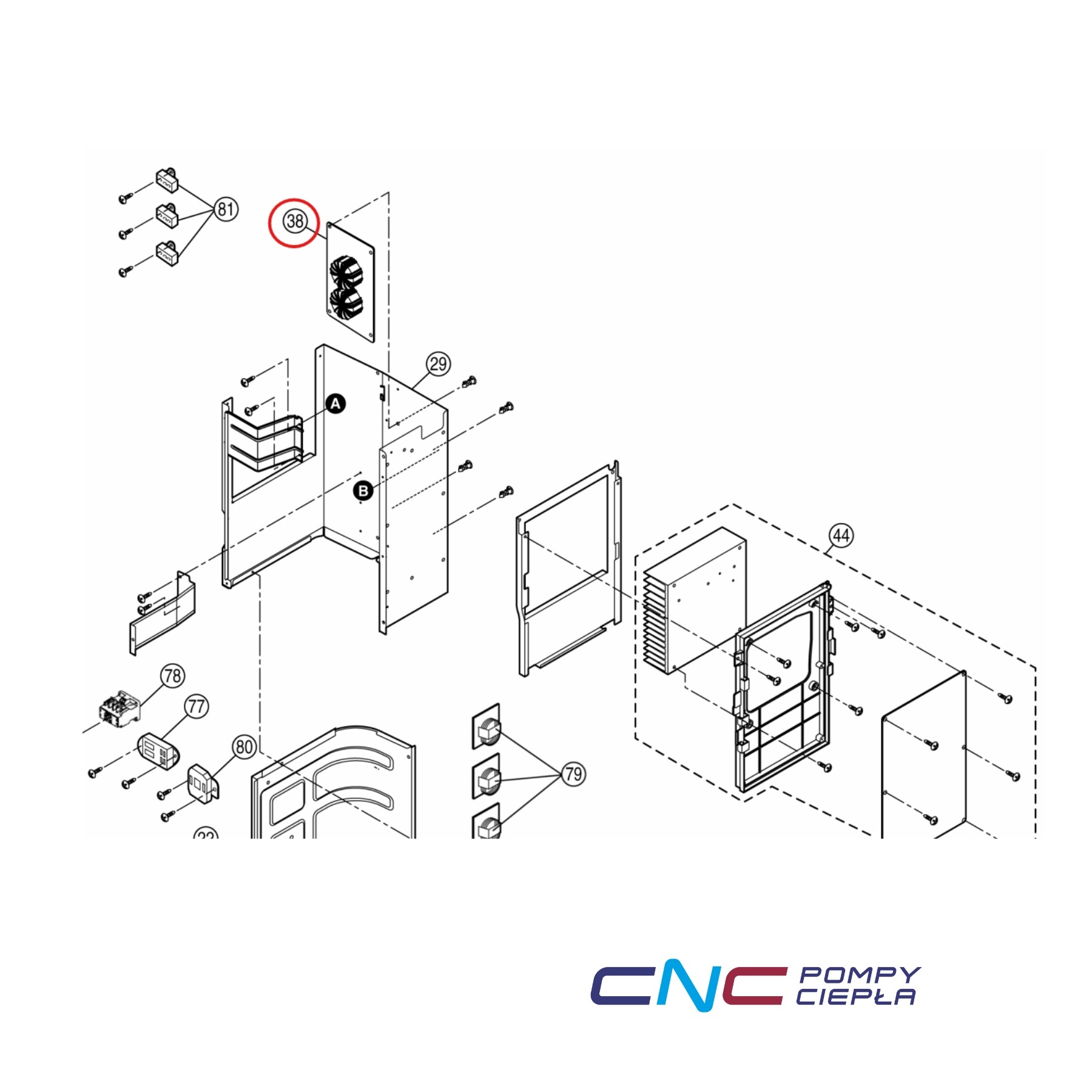 Panasonic CWA745822 Protišumová filtrační deska Noise Filter Oem