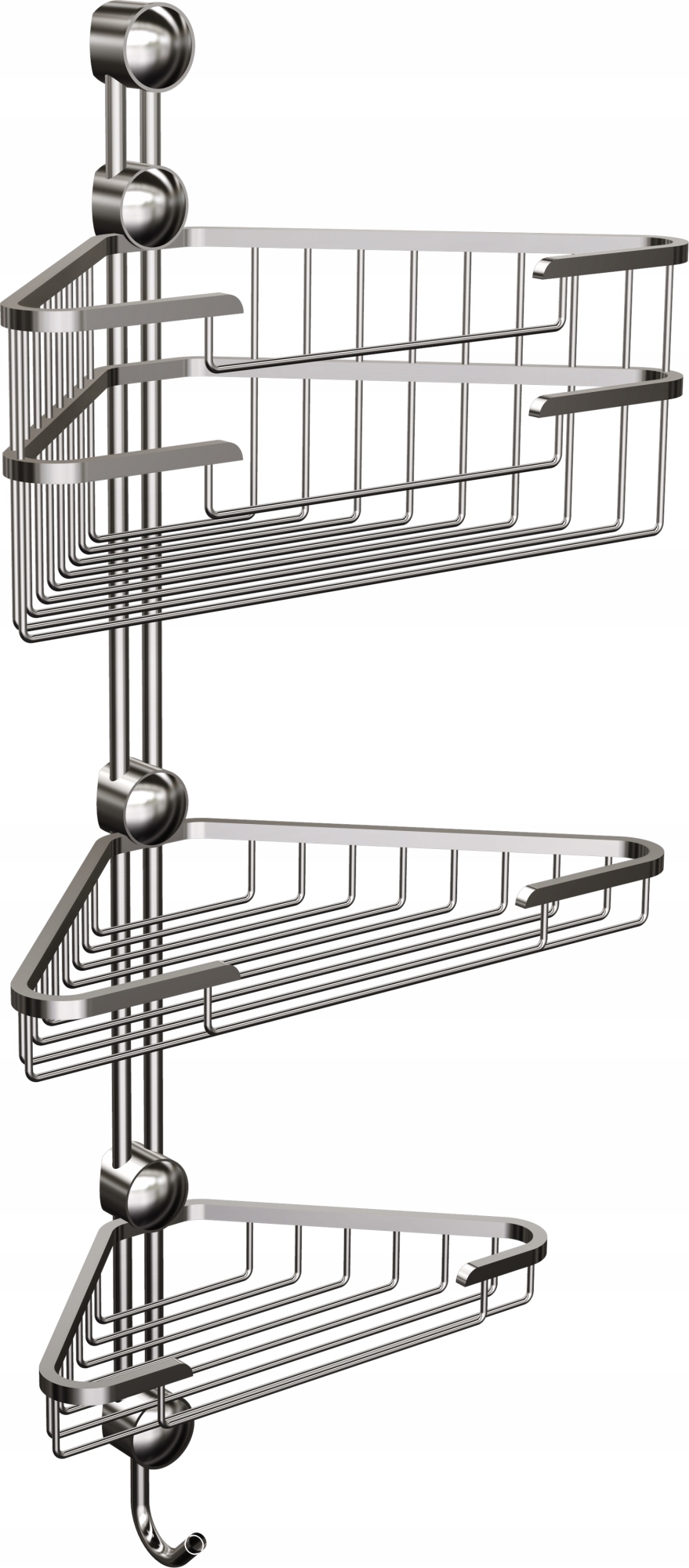 Trojitý rohový sprchový košík 042/CC (chróm)