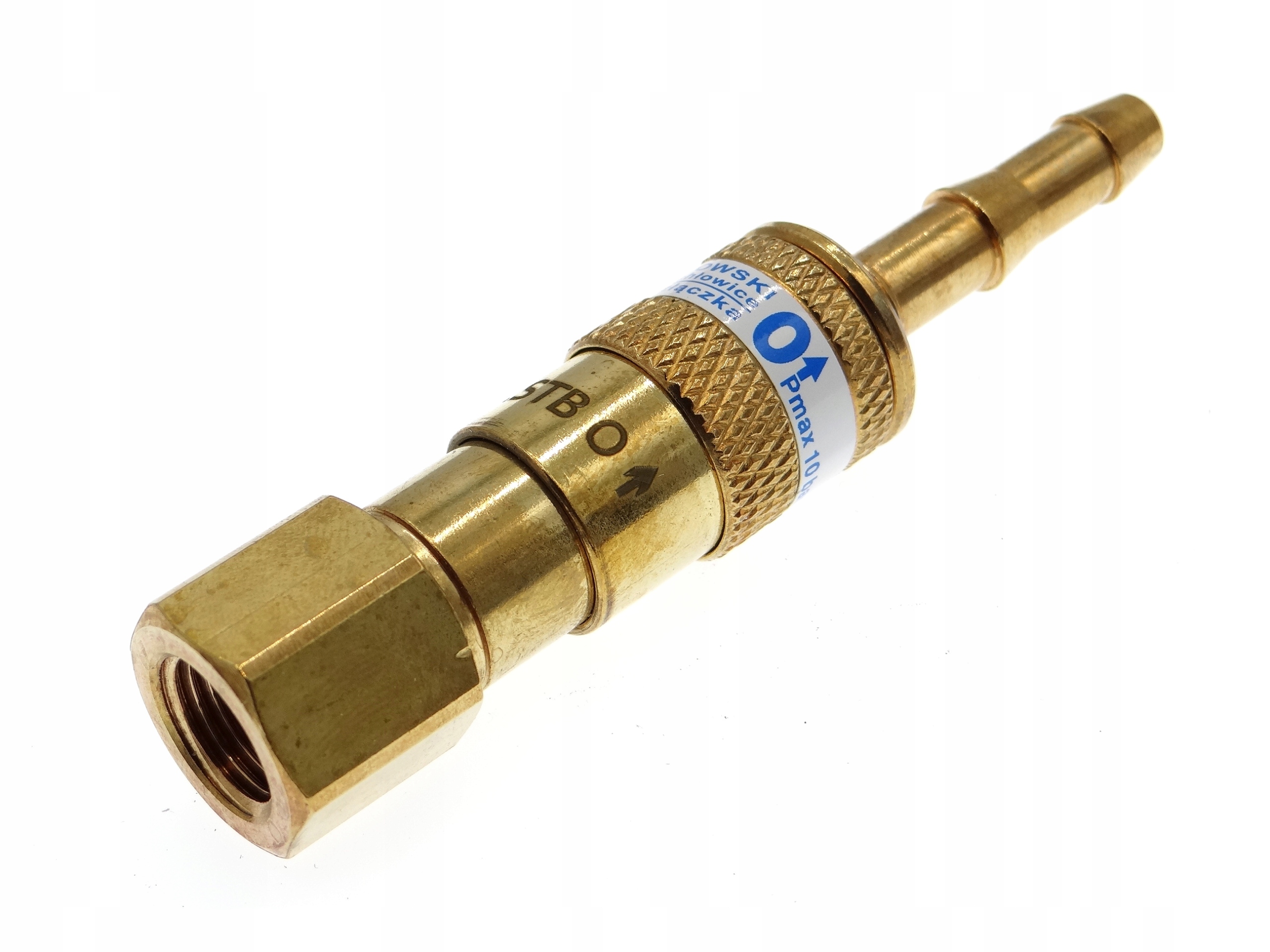 Rychlospojka s zpětným ventilem pro redukční ventil Kyslík Szr-o