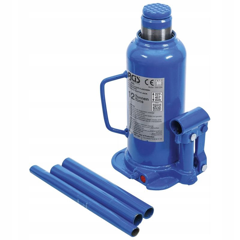 Hydraulický fľaškový zdvihák do auta 12 t, Bgs 9886
