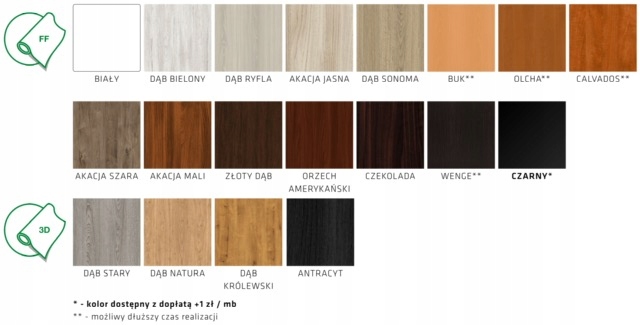 Listwa przypodłogowa MDF 8cm Dąb -Promocja ! Kolekcja Listwy