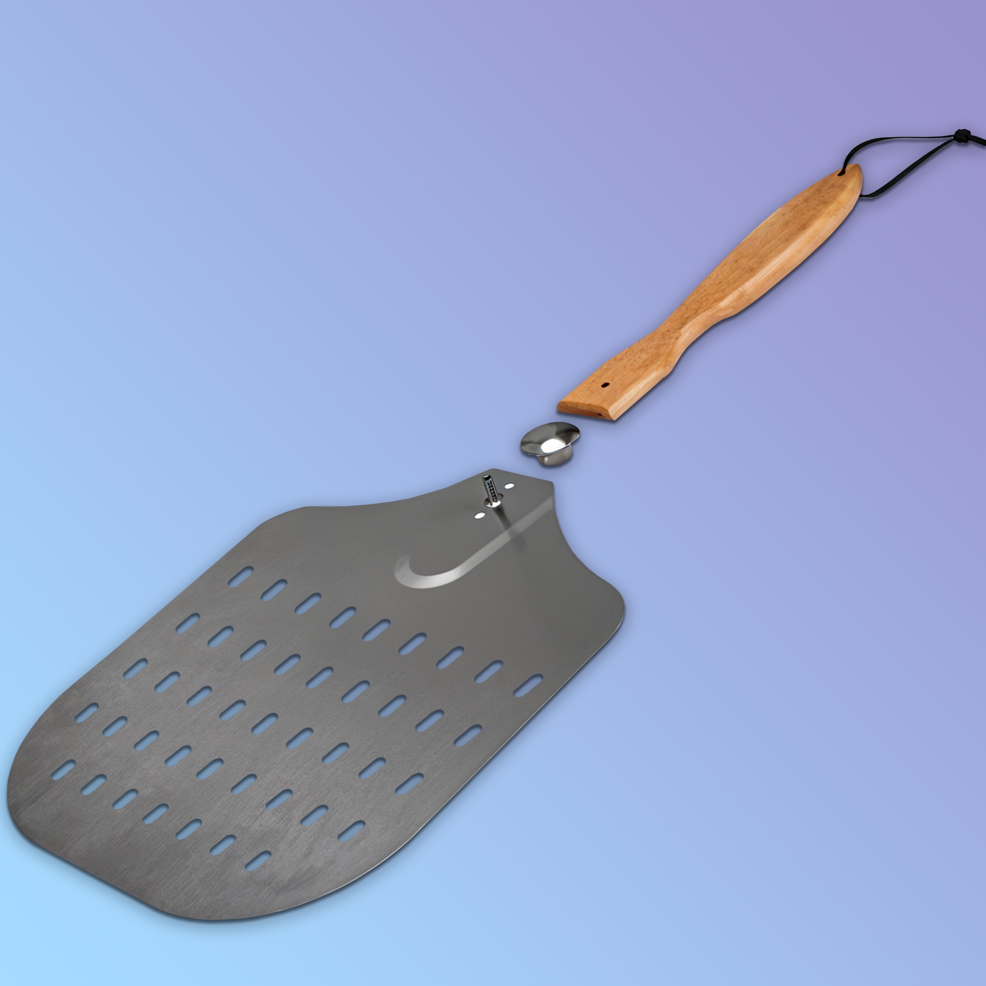 ŁOPATA DO PIZZY SKŁADANA PERFOROWANA SZUFLA NIERDZEWNA INOX PROFESJONALNA Marka inna