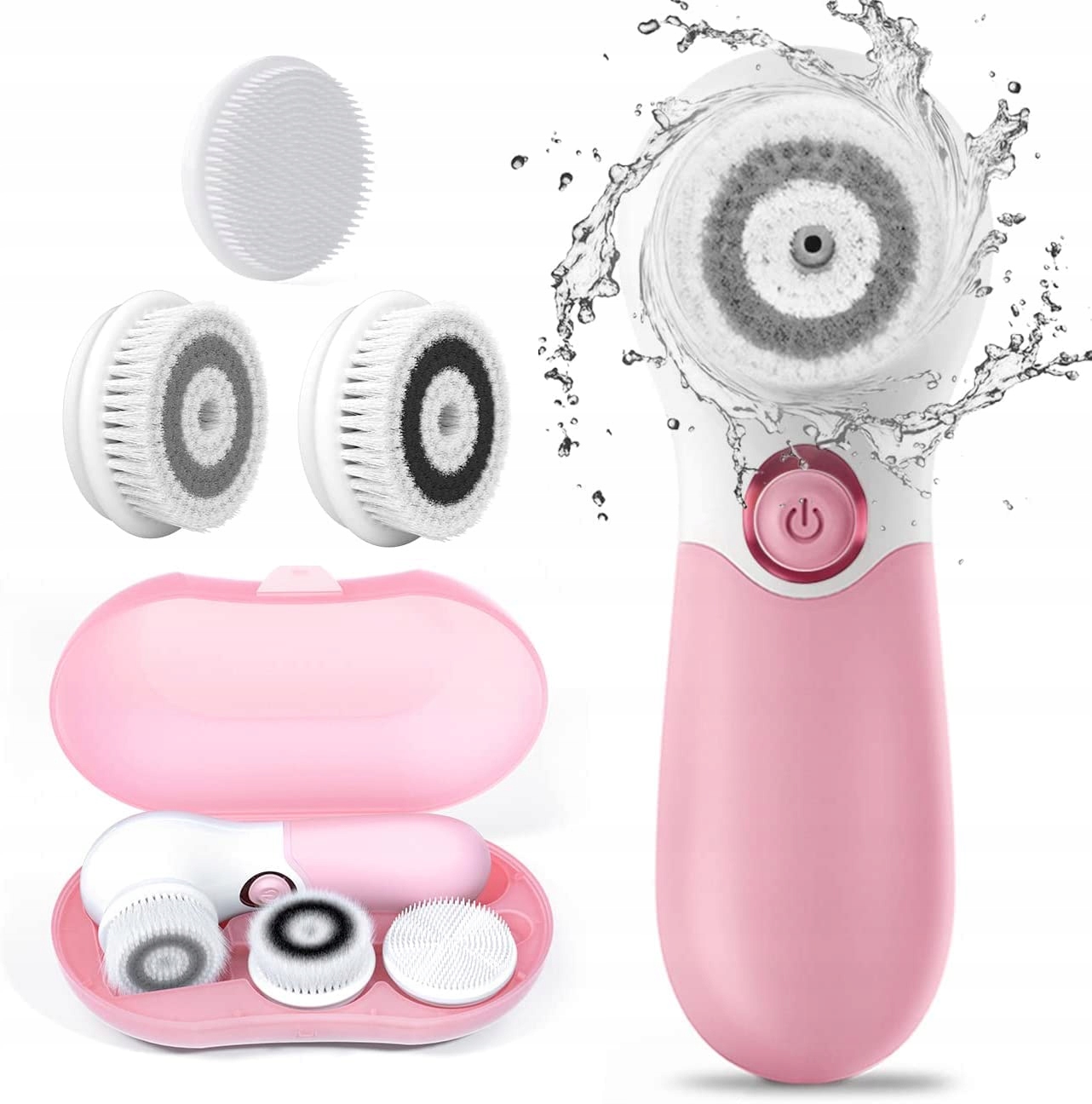 Čistící kartáč na pleť 3v1 zelený TOUCHBeauty 14838