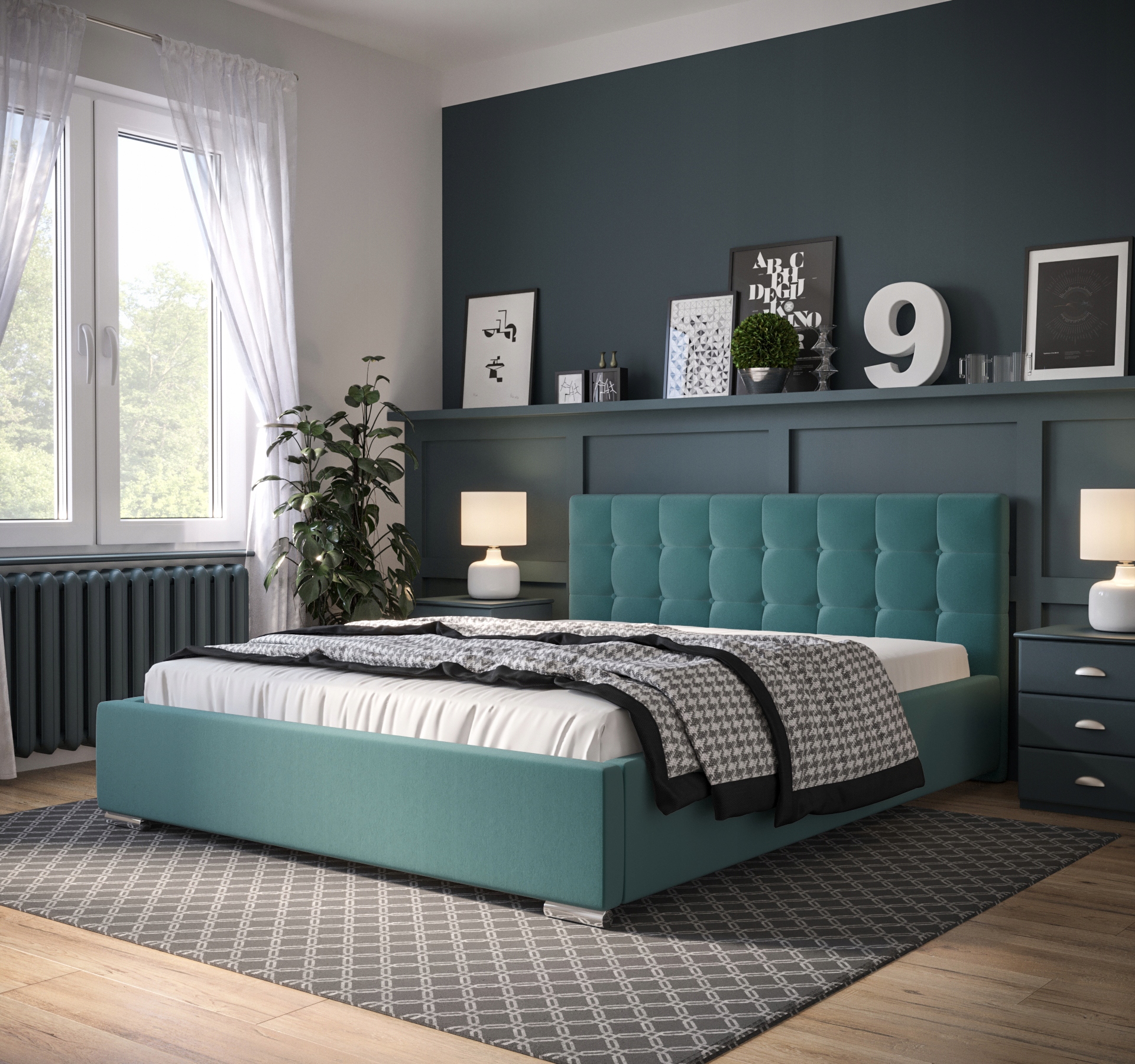 

Łóżko Tapicerowane Country 140x200 Sypialnia_pl