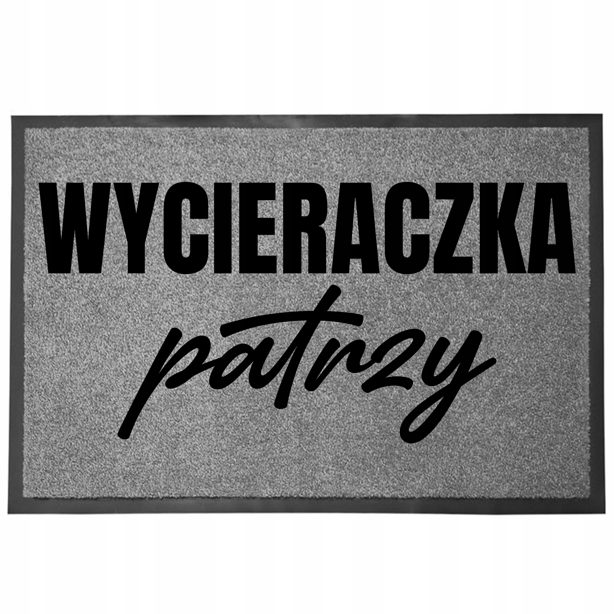 Vstupní Rohožka Šedá 40X60 CM Pod Dveře Je S Humorem Zábavná A Dívá Se