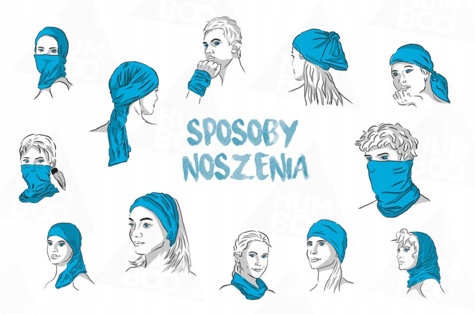 KOMIN OCIEPLANY POLAR SZAL CHUSTA SZALIK SNOW Kolor wielokolorowy