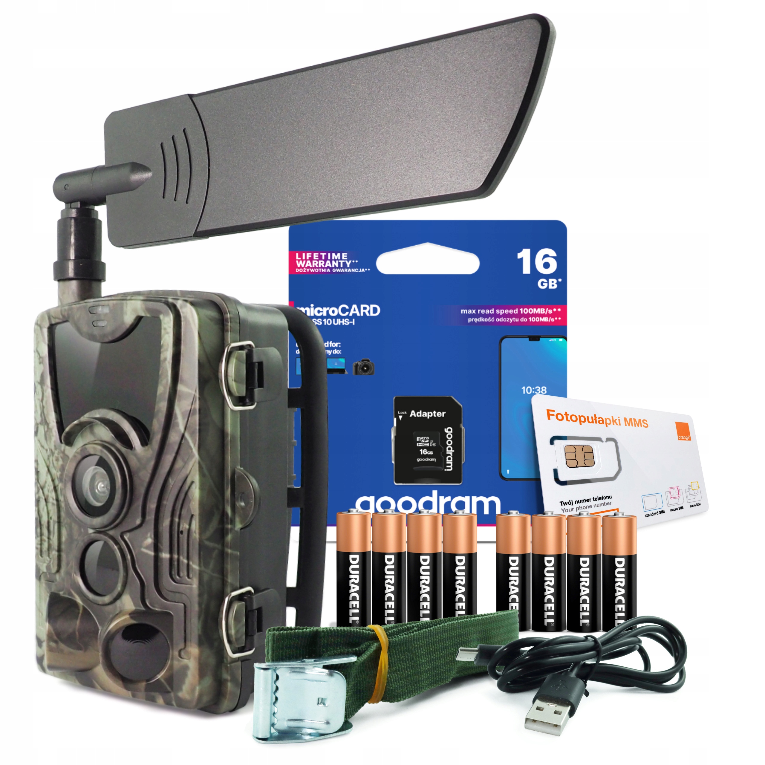 Fotopast HC801 Lte Sim Sd GoodRam 16GB Duracell